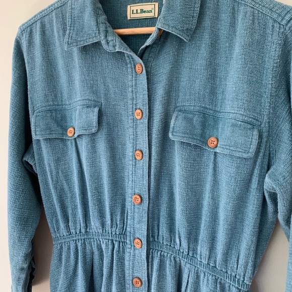 Vintage L.L. Bean button down shirt dress - Picture 6 of 8